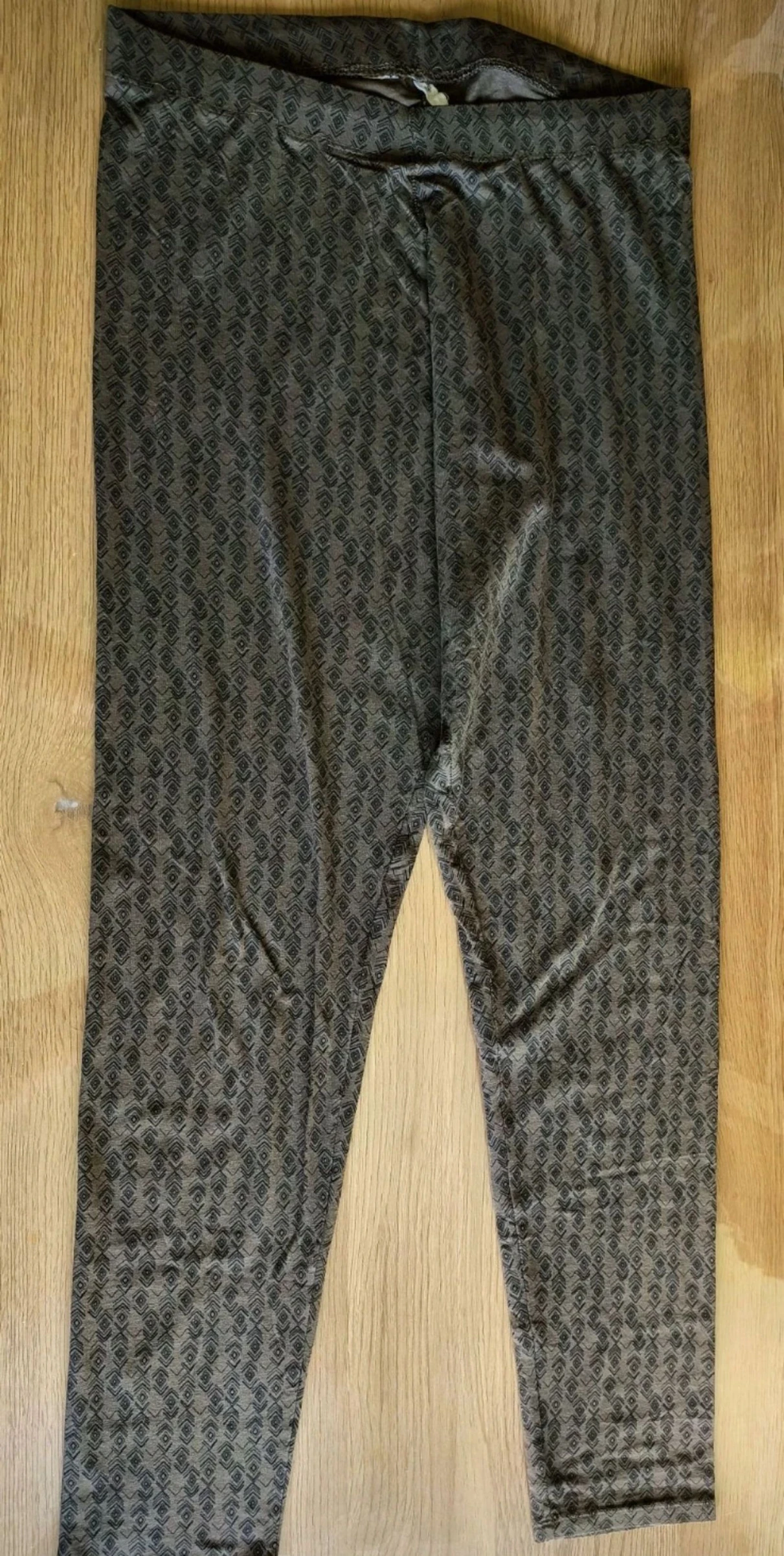 Legging Marrom com Motivos Losangos – photo 2